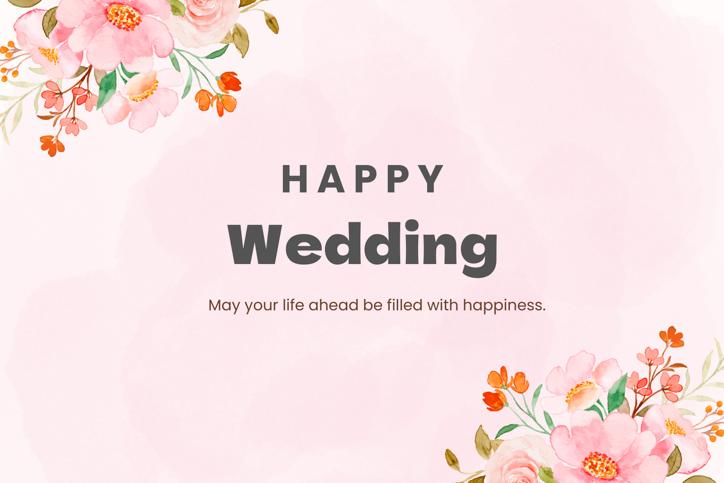 「Happy wedding」